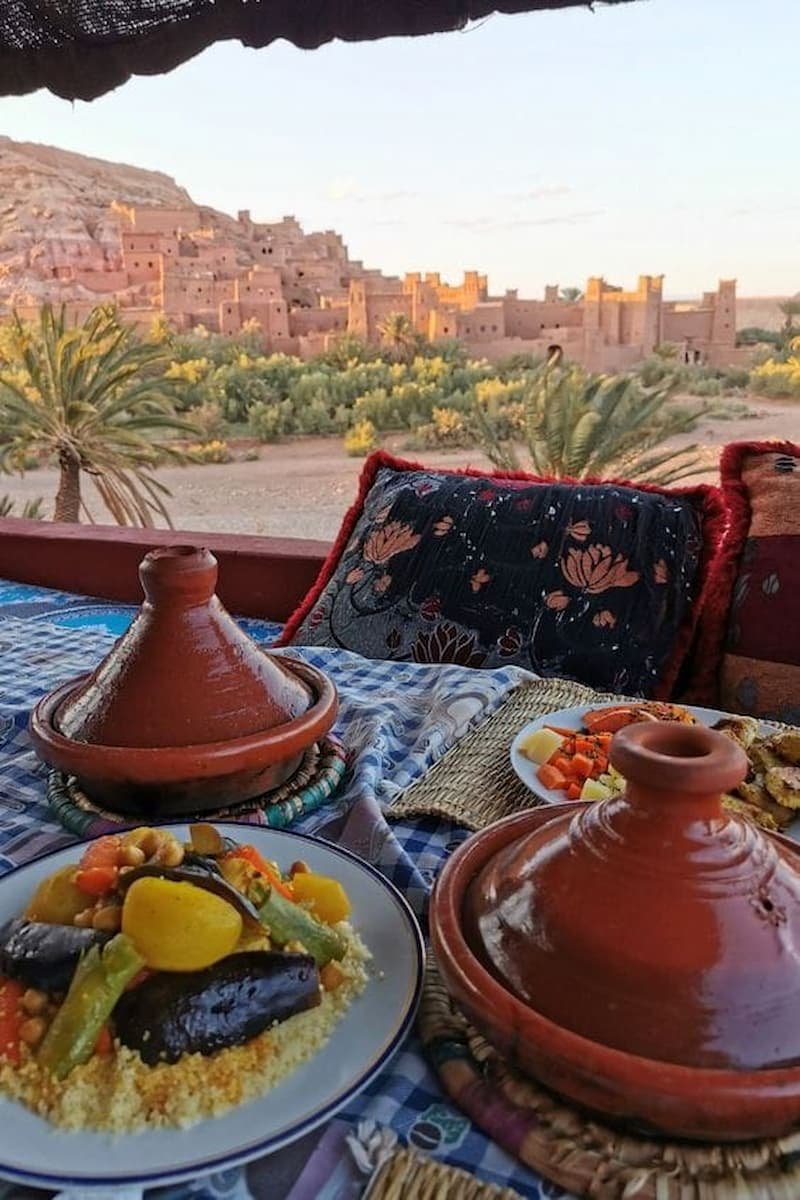 Ait Ben Haddou kasbah village during a 3 day Agadir to Marrakech Desert Tour in Morocco