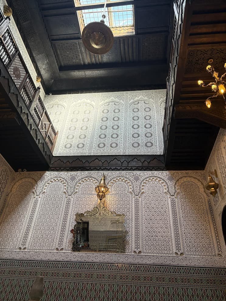 Traditional Moroccan riad interior during Custom Morocco Tours with Marrakech First